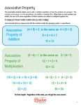 Associative Property
