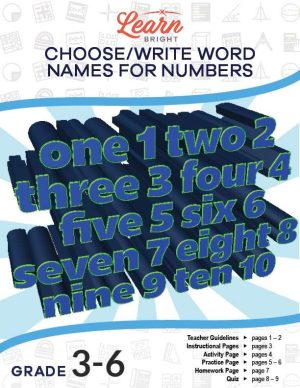 Choose/Write Word Names for Numbers