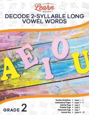 Decode 2-Syllable Long Vowel Words