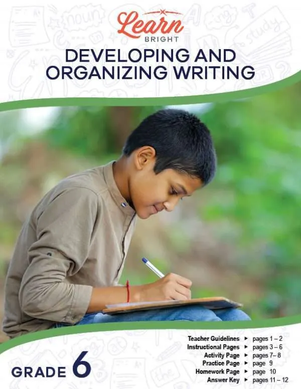 Developing And Organizing Writing, Free PDF Download - Learn Bright