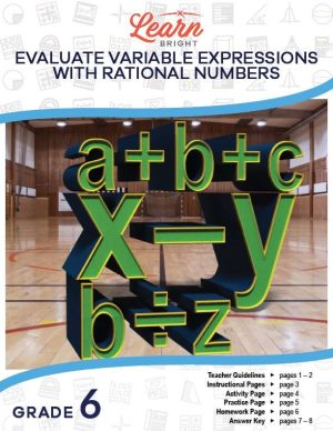 Evaluate Variable Expressions with Rational Numbers