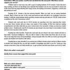 This is the activity worksheet for the Identifying Authors' Reasons – Grades 1-2 lesson plan. The orange Learn Bright logo is in the top-right corner of the page.