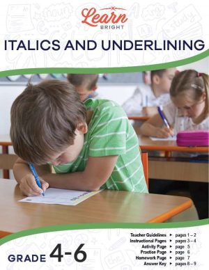 Italics and Underlining