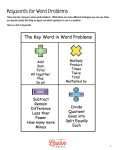 Keywords for Word Problems