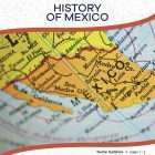 This is the title page for the History of Mexico lesson. There is a map showing Mexico and many of its major cities. The orange Learn Bright logo is at the top of the page.