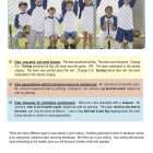 This is a content page for the Sentence Variety lesson plan. There is a photo of kids cheering behind a fence and sitting on a bench at a baseball field. The orange Learn Bright logo is at the bottom of the page.