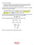 Word Problems and Equations