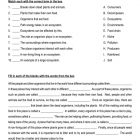 This is the practice worksheet for the Ecosystems and Environments lesson plan. The orange Learn Bright logo is in the top-right corner of the page.