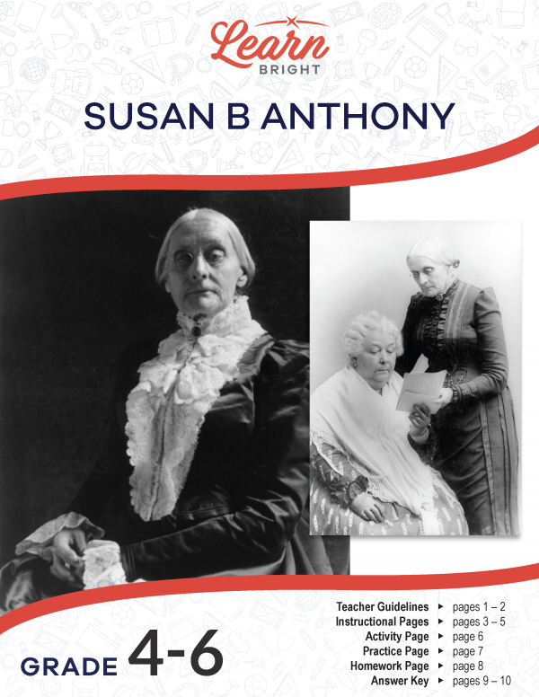 Picture of Susan B Anthony posing for picture
