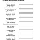 This is the practice worksheet for the Four Seasons lesson plan. The orange Learn Bright logo is in the top-right corner of the page.