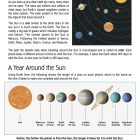 This is a content page for the Solar System lesson plan. There are images of the planets and the sun. The orange Learn Bright logo is at the bottom of the page.