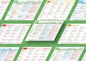 This is the product image for the Reading-ELA Learning Roadmap Grade 1 lesson guide.