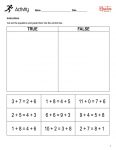 This is the activity worksheet for the Balance Addition Equations lesson plan. The orange Learn Bright logo is in the top-right corner of the page.