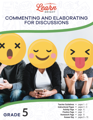 Commenting and Elaborating for Discussions