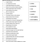 This is the practice worksheet for the Seven Continents lesson plan. The orange Learn Bright logo is in the upper right corner of the page.
