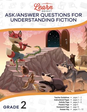 Fox leading wolves up mountain with flute for our understanding fiction lesson plan