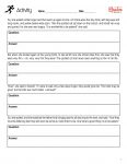 activity worksheet for our understanding fiction lesson plan