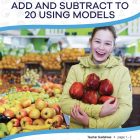 girl in fruit shop holding red apples