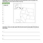 This is the practice worksheet for the United States West Region lesson plan. The orange Learn Bright logo is in the upper right corner of the page.