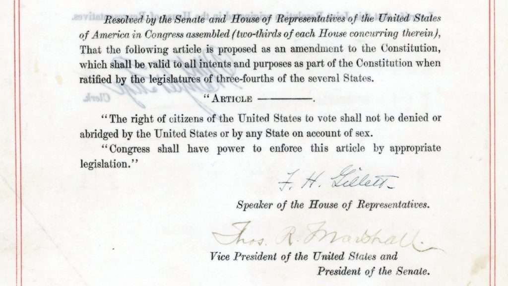 August 18,1920 Women get to vote