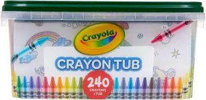 Crayola 240 , Bulk Crayon Set, Cute School Supplies, Gift for Kids, 2 of Each Color [Amazon Exclusive]