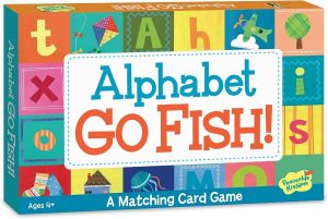 Peaceable Kingdom Alphabet Go Fish Letter Matching Card Game with 52 Oversized Cards Card Games for Kids ages 4+ 2 to 6 players