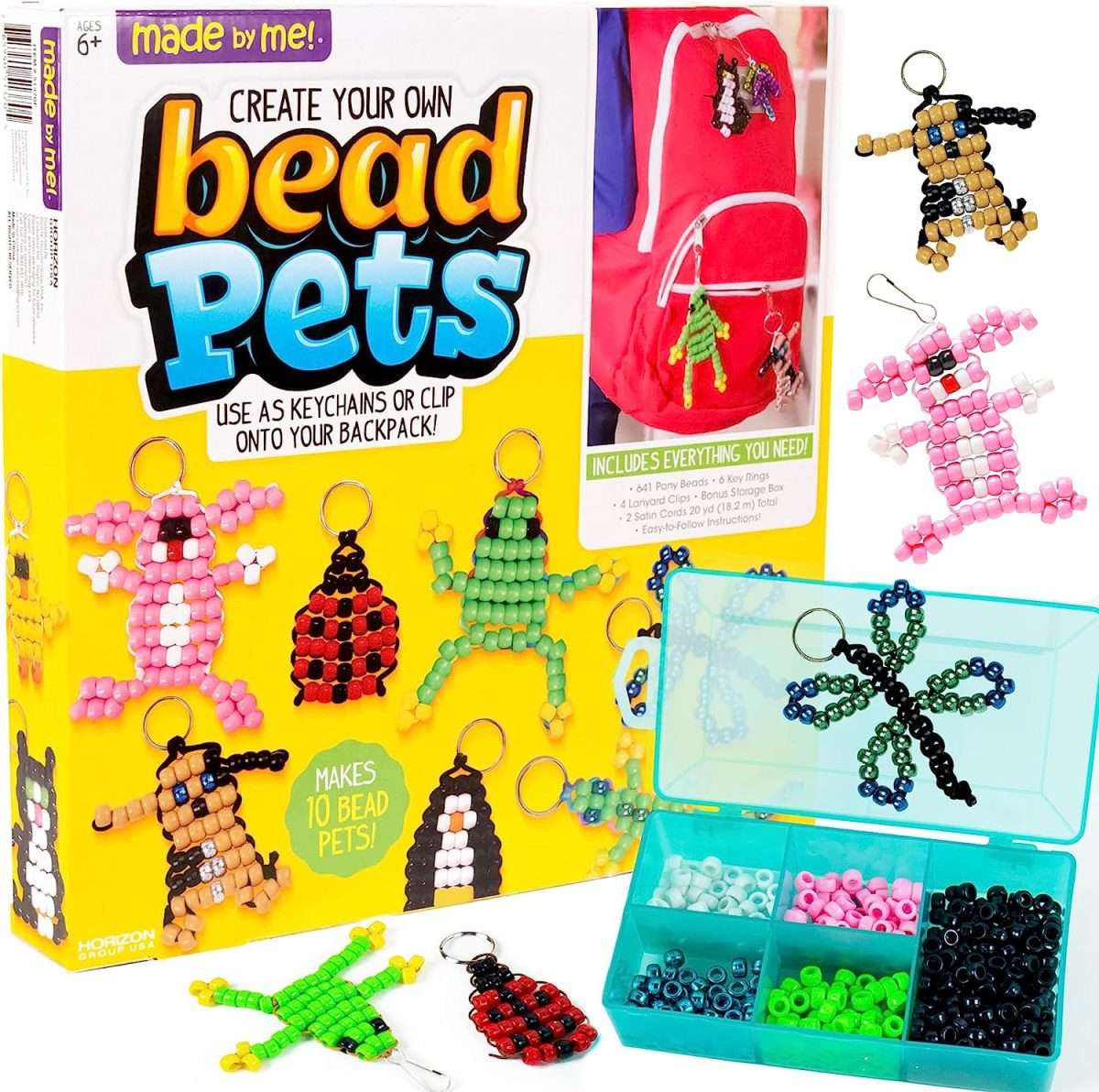 Made By Me Create Your Own Bead Pets by Horizon Group Usa, Includes Over  600 Pony Beads, 6 Key Rings, Storage Box & Much More, Free PDF Download -  Learn Bright