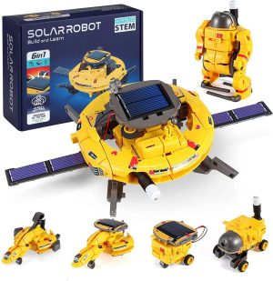 STEM Projects for Kids Ages 8-12, Science Kits for Boys, Solar Robot Space Toys Gifts for 8-14 Year Old Teen Boys Girls, 120Pcs Building Experiments Robots for Teenage Ages 9 10 11 12.