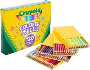Crayola Colored Pencils Set (120ct), Bulk Colored Pencils, Kids Back to School Supplies, Colored Pencils for Classrooms, Art Supplies, Ages 3+