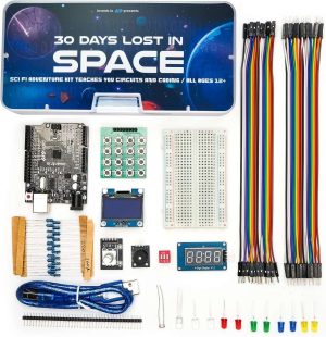 inventr.io | Adventure Kit: 30 Days Lost in Space for Exploratory Skills | Arduino IDE Compatible | Coding Challenge | Kids & Teens Robotics Project | Engineering Set by NASA Researcher