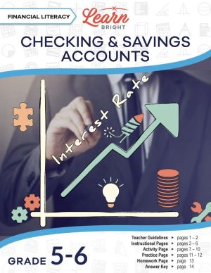 Checking and Savings Accounts-Financial Literacy Cover Page