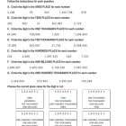 This is the practice worksheet for the Place Value lesson plan. The orange Learn Bright logo is in the upper right corner of the page.