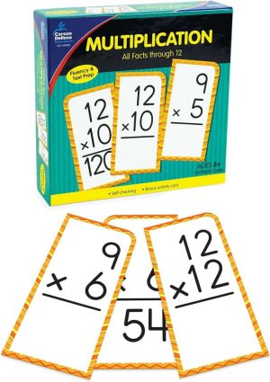 Carson Dellosa Multiplication Flash Cards for Kids Ages 8+, Times Table Flash Cards for Grade 3, Grade 4 and Grade 5, Multiplication Flash Cards with Answers