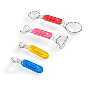 hand2mind Rainbow Fraction Measuring Spoons, Fraction Manipulatives, Baking Supplies for Kids, Kids Kitchen, Cute Measuring Spoons, Unit Fraction, Montessori Kitchen, Measuring Spoons (Set of 4)