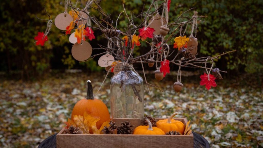 Homemade gratitude tree
