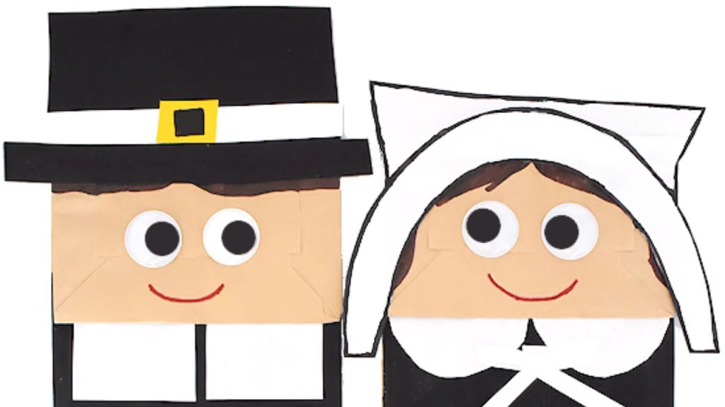 pilgrim puppet thanksgiving craft