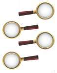 This is an additional resources page for the Alphabet: Letter D lesson plan. There are four magnifying glasses.