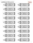 This is an additional resources page for the Colors: Brown lesson plan. There are graphics of crayon outlines. The orange Learn Bright logo is in the upper right corner of the page.