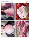 This is an additional resources page for the Colors: Pink lesson plan. There are photos of cotton candy, strawberry ice cream, bubblegum, and flowers. The orange Learn Bright logo is in the upper right corner of the page.