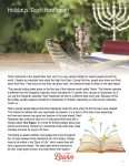 This is a content page for the Holidays: Rosh Hashanah lesson plan. There is a graphic of a book with stars coming out of it. There is a photo of a ram's horn, a book, and a cup on a table. The orange Learn Bright logo is at the bottom of the page.