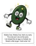 This is an additional resources page for the Shapes: Oval lesson plan. There is a graphic of an oval character.