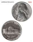 This is an additional resources page for the Money: Nickel lesson plan. There are graphics of the front and back side of a nickel.